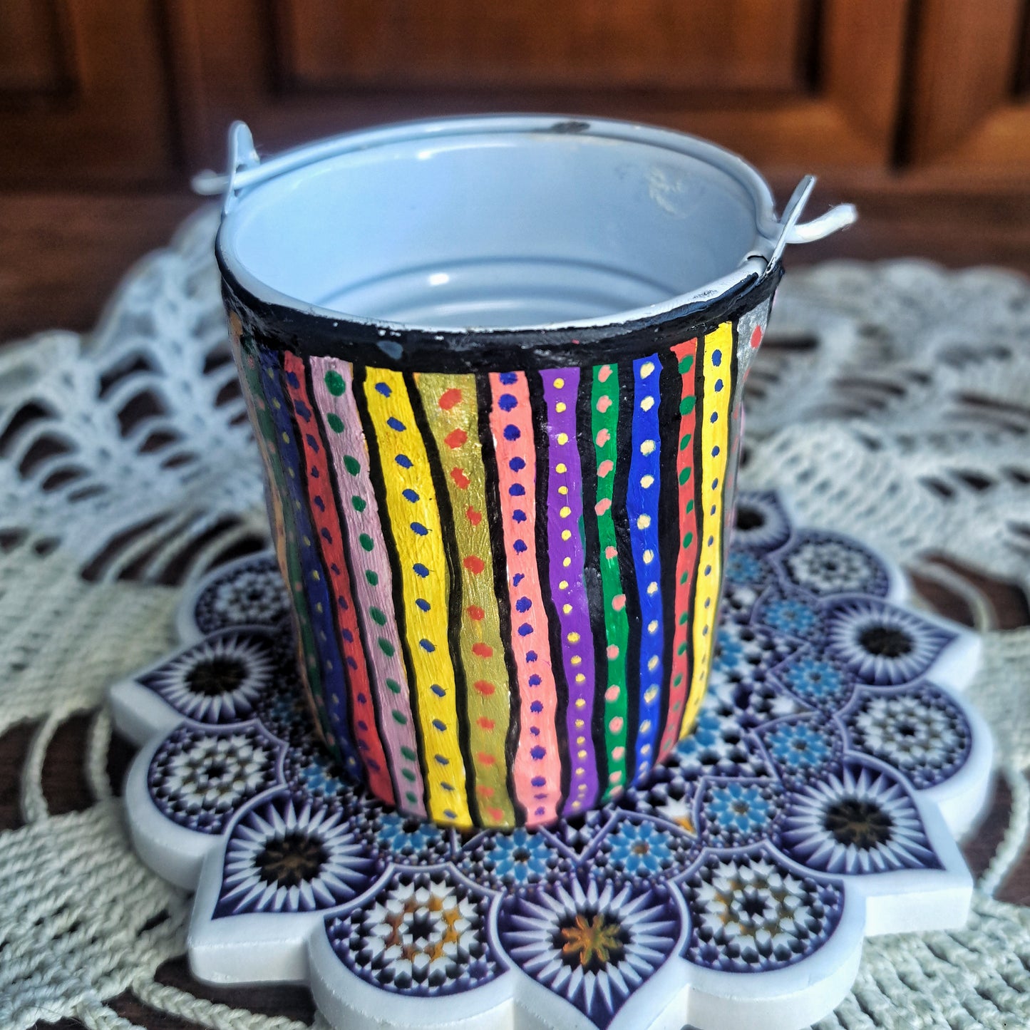 small handmade indoor flowerpot-Thirsty bitch