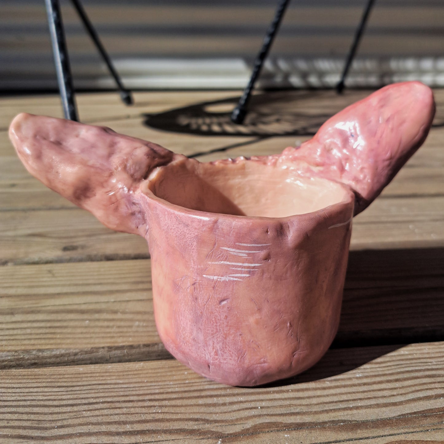 Minni handmade Sphynx cat flowerpot