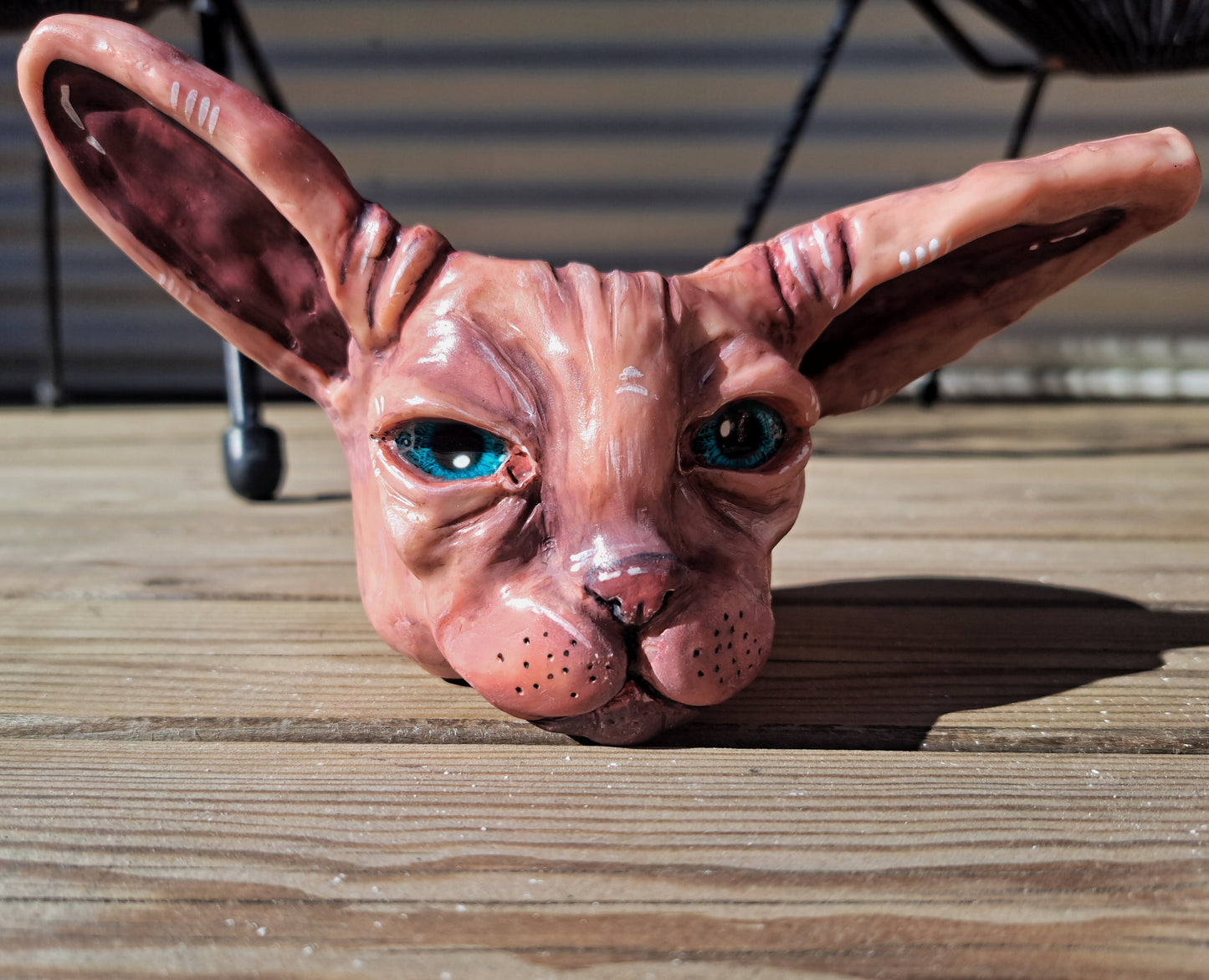 Minni handmade Sphynx cat flowerpot