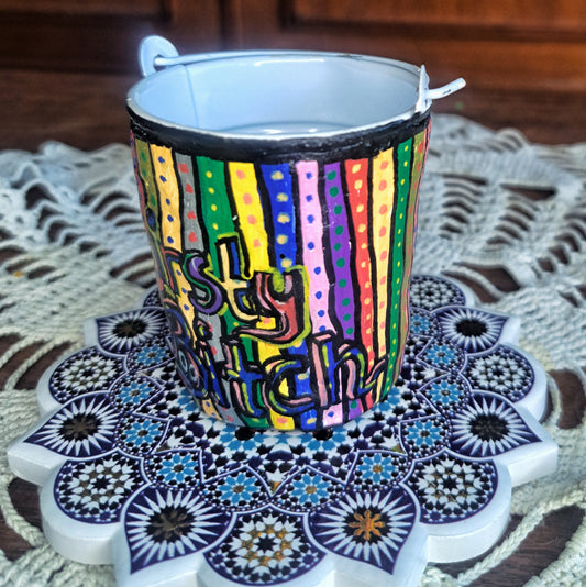 Lítill handunninn blómapottur-Thirsty bitch