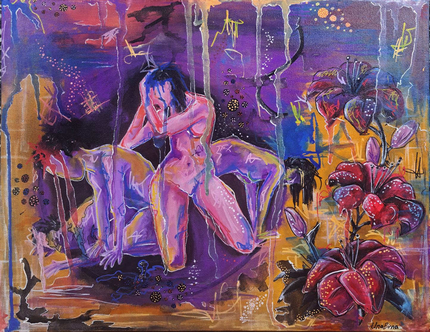 Innaní storminum-akrýl málverk