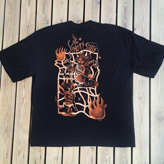 Handmálađur stuttermabolur međ klór