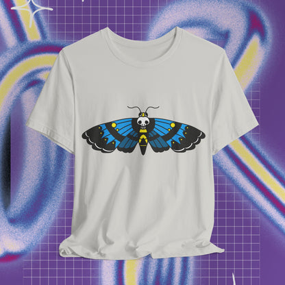 Moth unisex stuttermabolur-🦋prent að framan