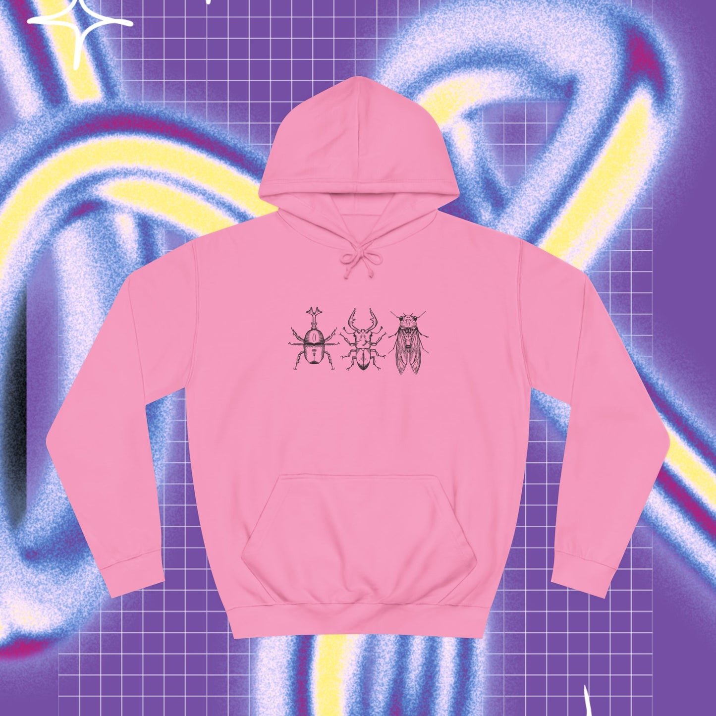 Bug life 🐛- collage Hoodie minimalist drawing