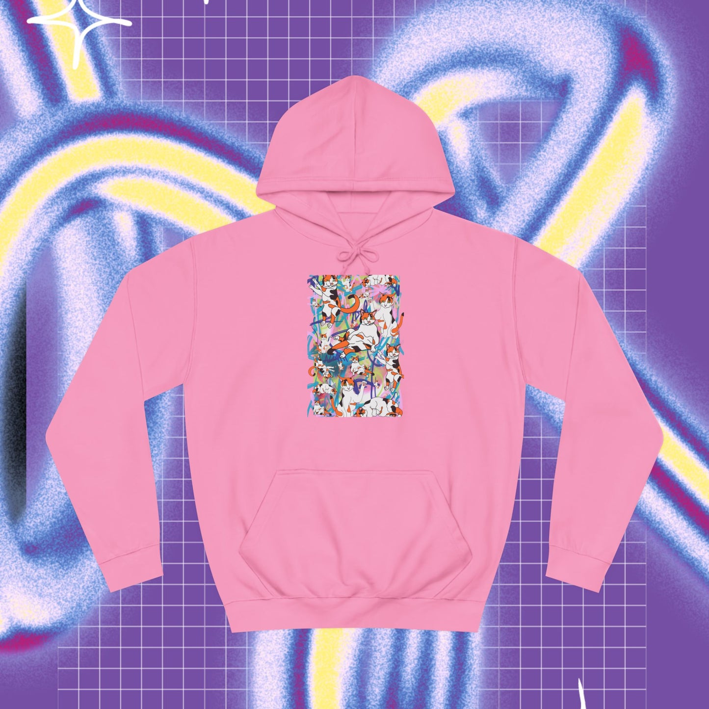 Mjá mjá unisex college hoodie 🐈Front & back print