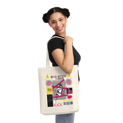 Bad bitch vibes Woven Tote Bag