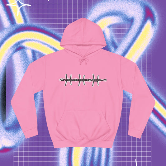 Barbed wire ♡Unisex College Hoodie♡ front print