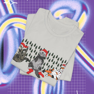 🎄 christmas cats - Unisex T-shirt🐈 Front print