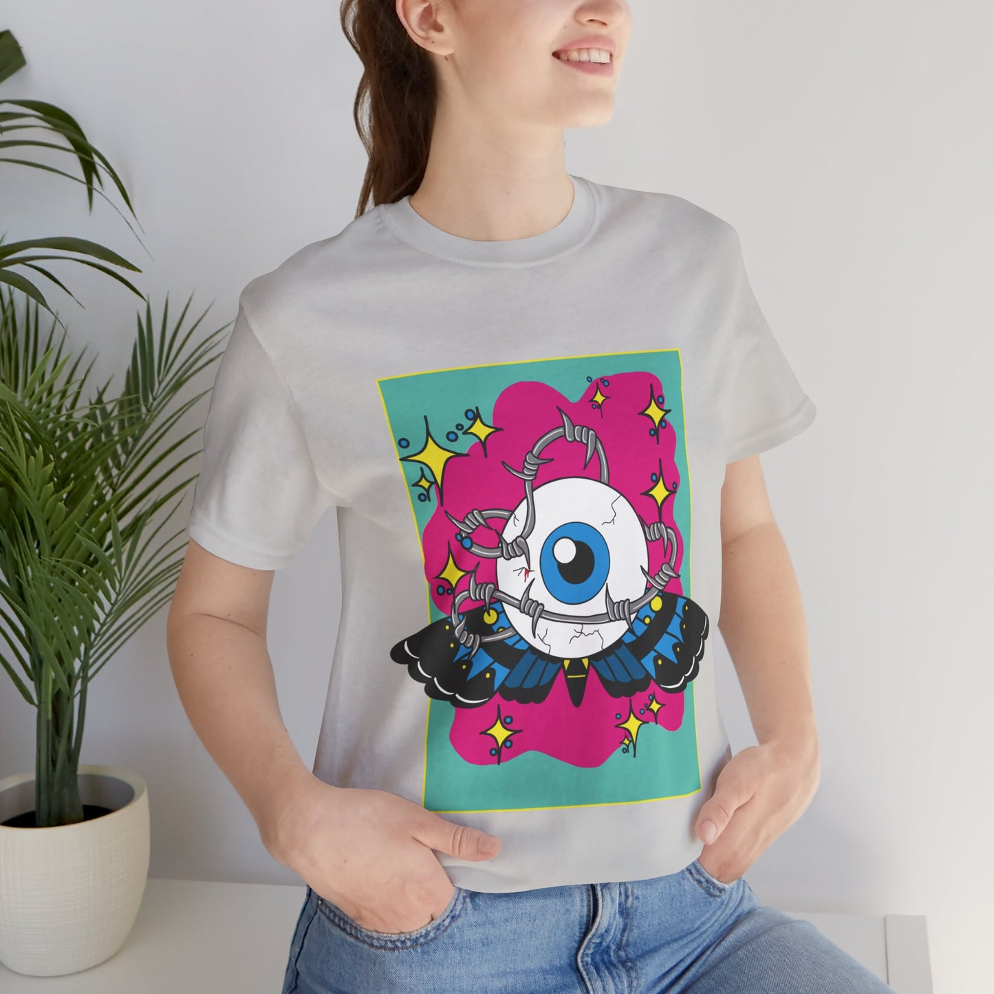 Eyeball wired 👁  Unisex T-shirt - Front print