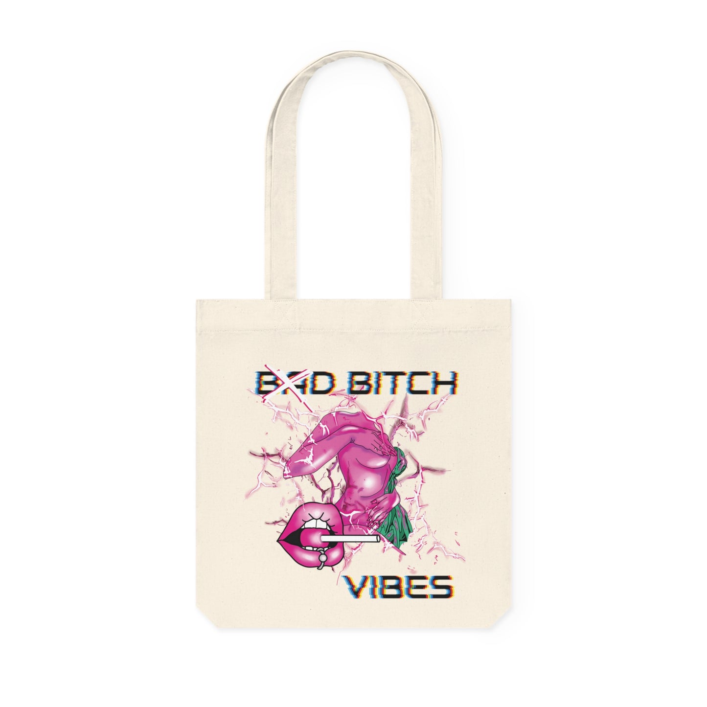 Bad bitch vibes Woven Tote Bag