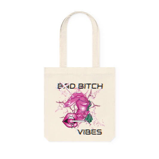 Bad bitch vibes Woven Tote Bag