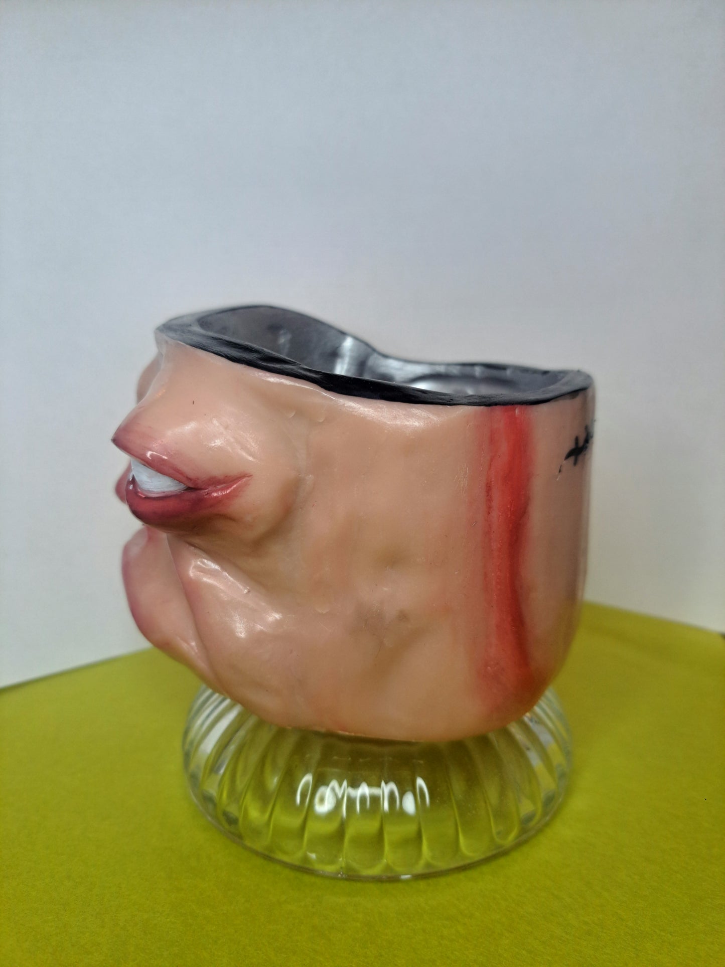 Creepy handmade flowerpot