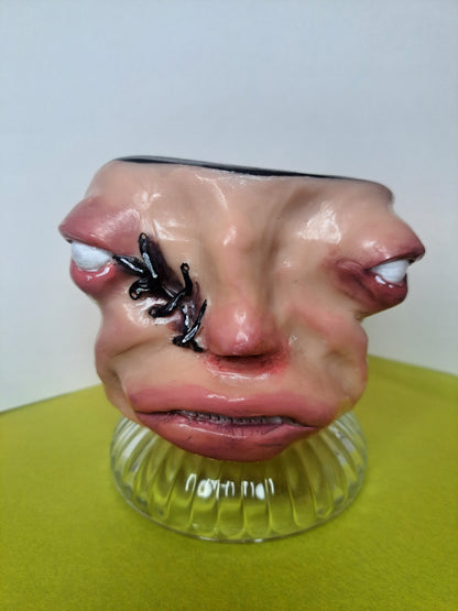 Creepy handmade flowerpot