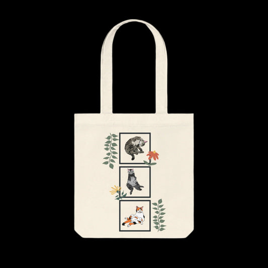 Cats -Woven Tote Bag