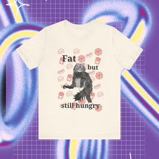 Fat but hungry unisex stuttermabolur- prent framaná