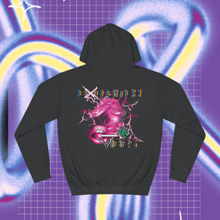 Bad bitch vibes Unisex College Hoodie - Front & back print