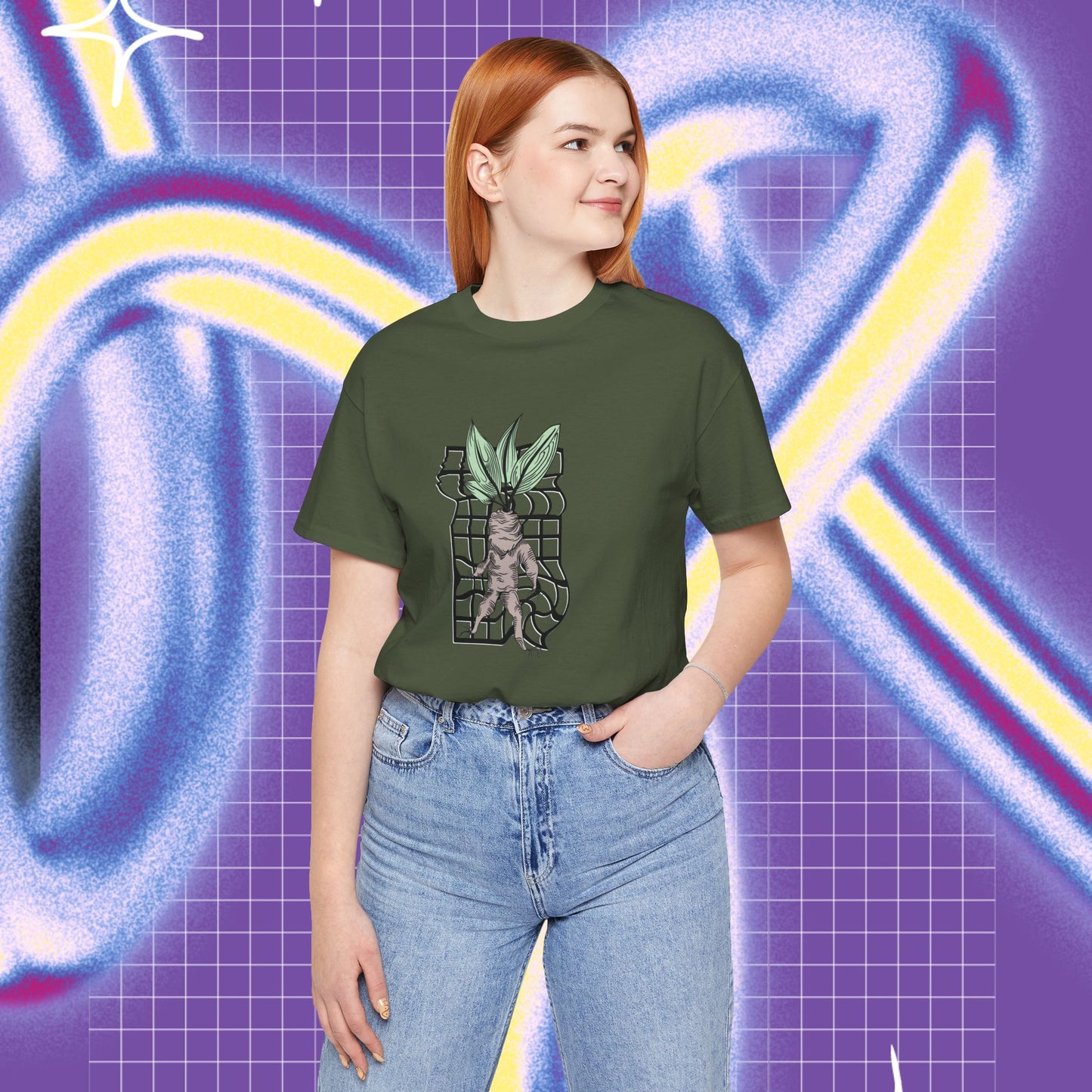 Mandrake 🌱 Unisex T-shirt - Front print