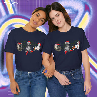 🎄 christmas cats - Unisex T-shirt🐈 Front print