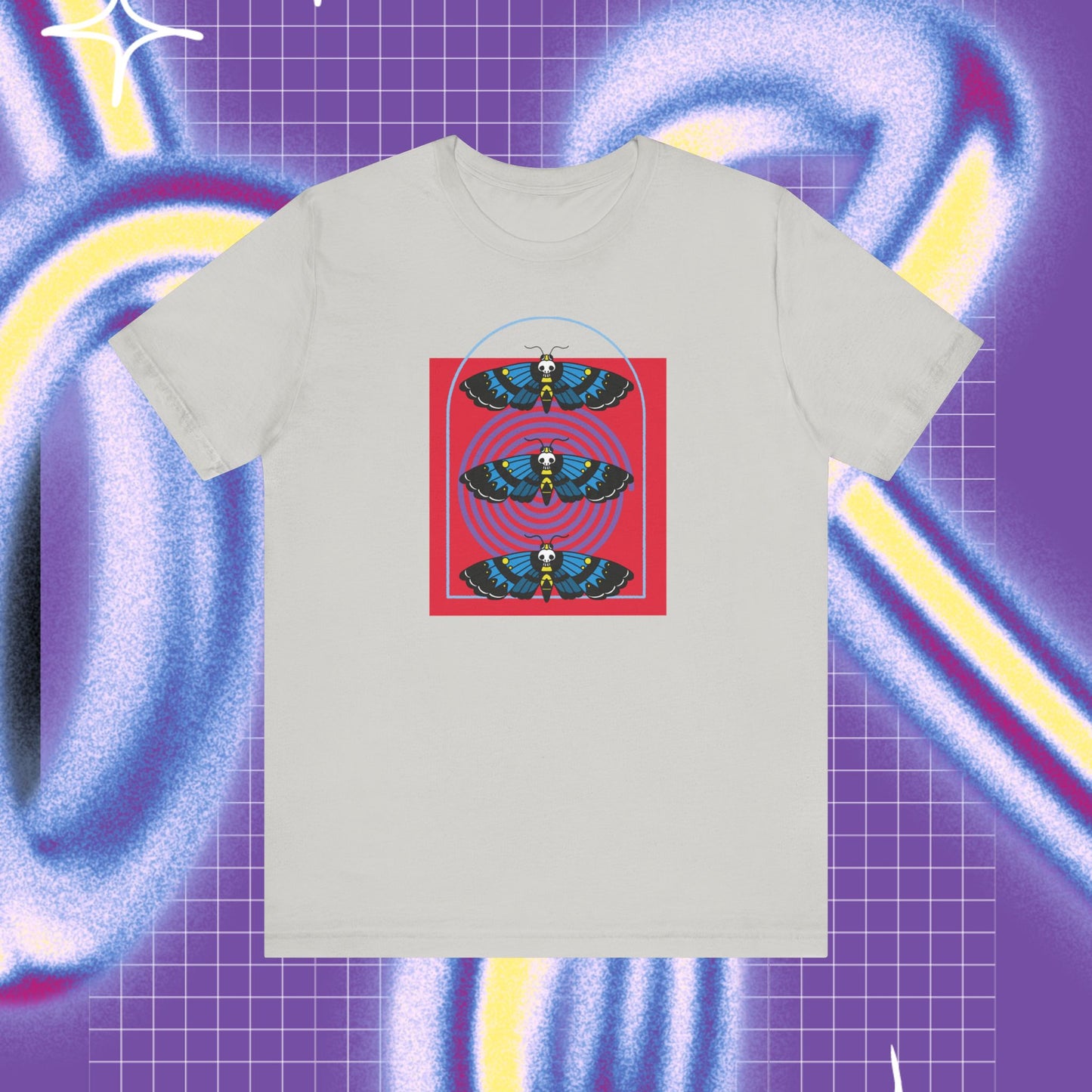 Moths unisex stuttermabolur - Prent báðu megin🦋