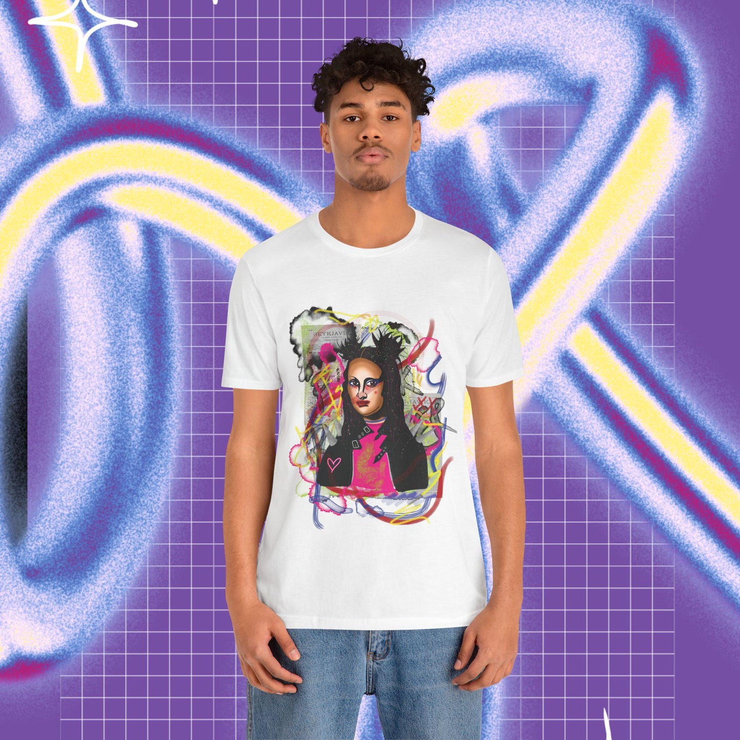 Punk Mona unisex T-shirt 🎨🖼- Front print