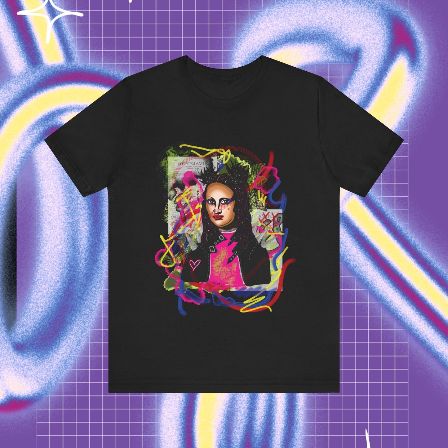 Punk Mona unisex T-shirt 🎨🖼- Front print