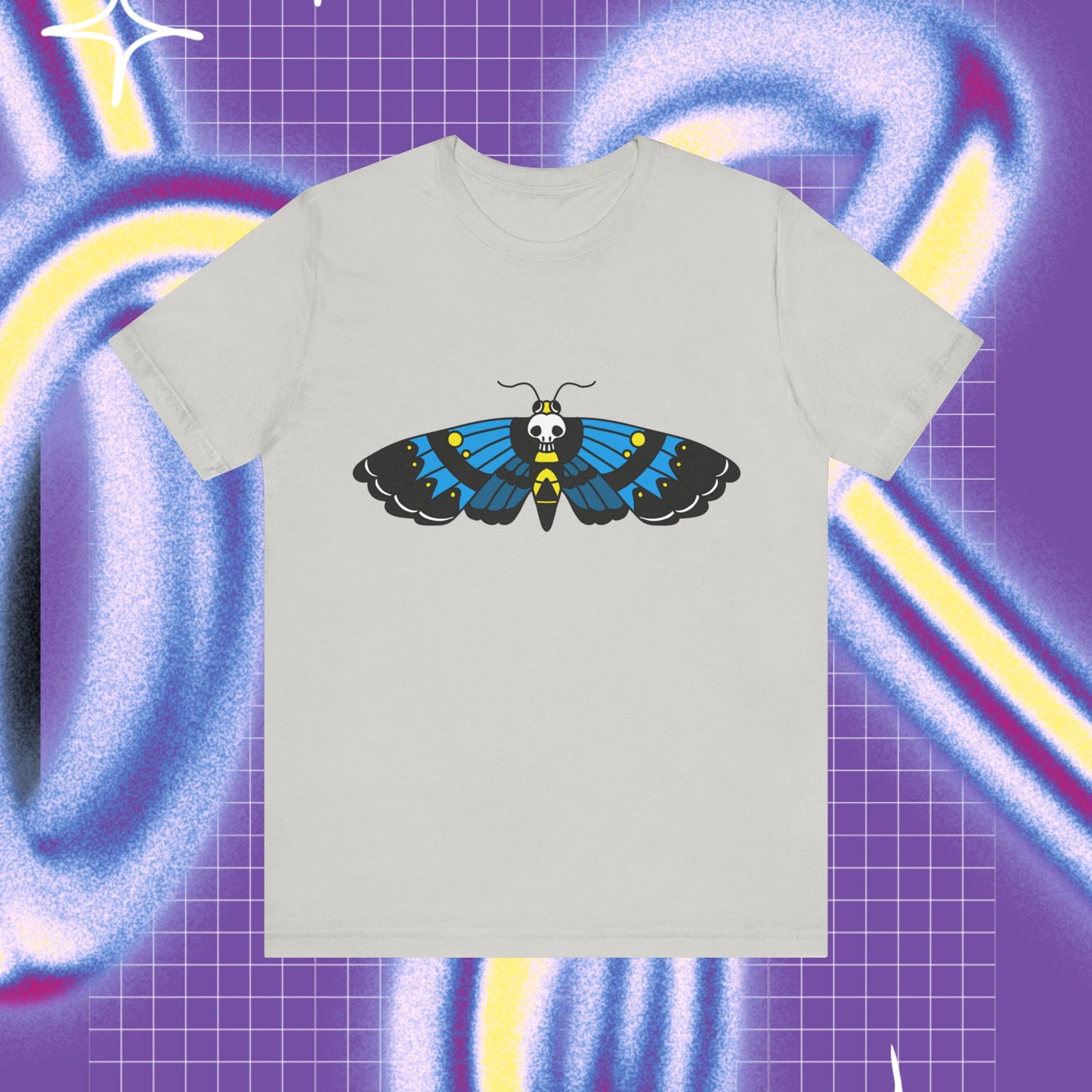 Moth unisex stuttermabolur-🦋prent að framan