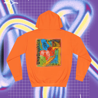 Bones Wings Hoodie with Colorful Graphic Design - front & back print